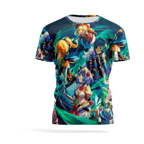 фото Футболка panin brand, размер xl, синий, серый