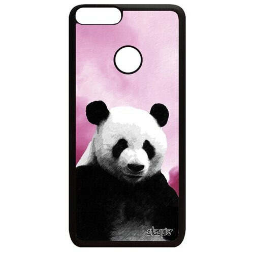 фото Красивый чехол на мобильный // huawei p smart 2018 // "большая панда" детеныш медведь, utaupia, розовый