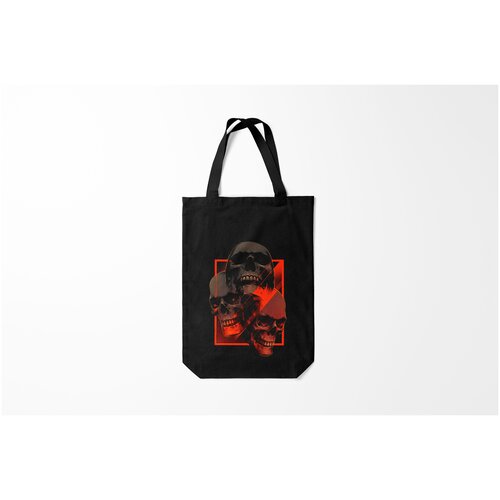 фото Сумка-шоппер / 31х42 см / популярные иллюстрации / черепа skulls burnettie
