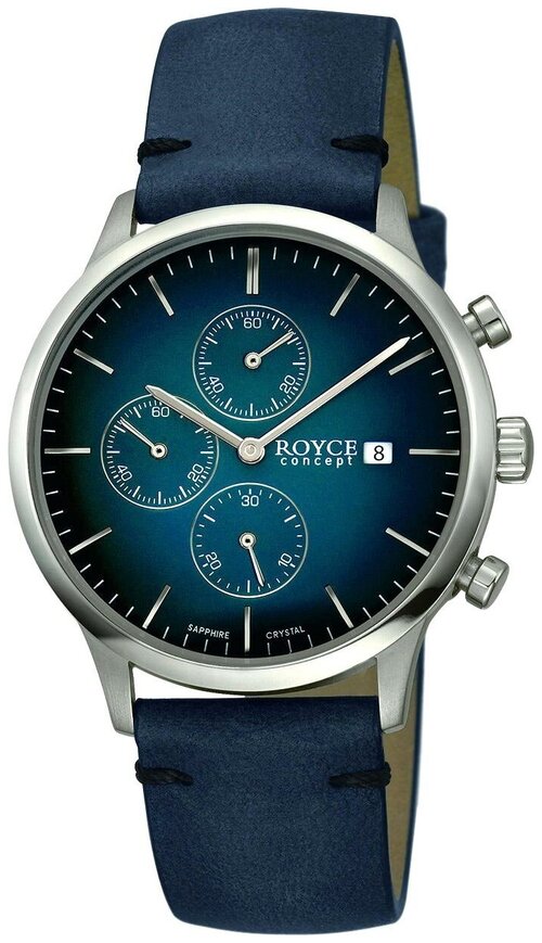 Наручные часы BOCCIA Титановые наручные часы Boccia Titanium 3744-01 с хронографом, синий