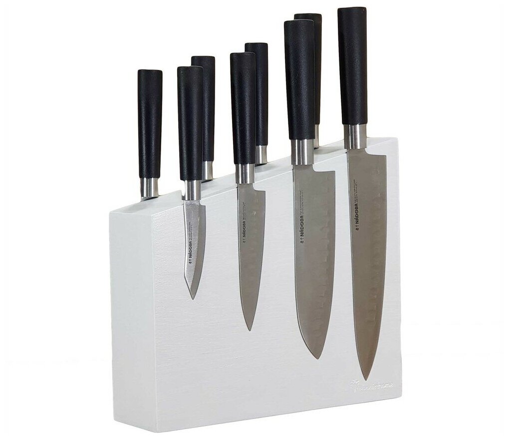 Подставка для ножей из дерева Woodinhome KS004SOWH