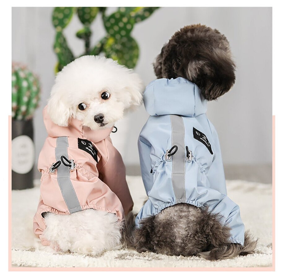 Теплая Куртка для собак розовая (Размер: M) грудь собаки 37 см; Длина спинки 25 см; окружность шеи 26 см ; - фотография № 9