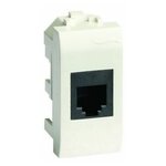 Розетка DKC 76668B компьютерная RJ45 кат.6 экран 8P8C, белая, 1 модуль, 