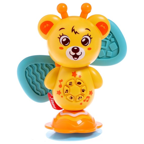 Развивающая игрушка Zabiaka Весёлый мишка, 7159669, разноцветный развивающая игрушка zabiaka весёлый утёнок 7571704 желтый