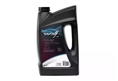 WOLF COOLANT LONGLIFE G12+ -36C Антифриз розовый готовый 4л WOLF 8325984