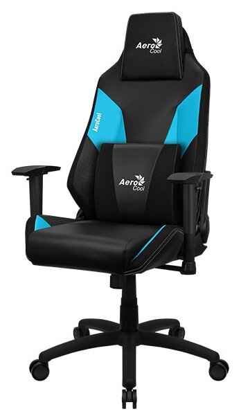 Компьютерное кресло AeroCool Admiral игровое, обивка: искусственная кожа, цвет: ice blue