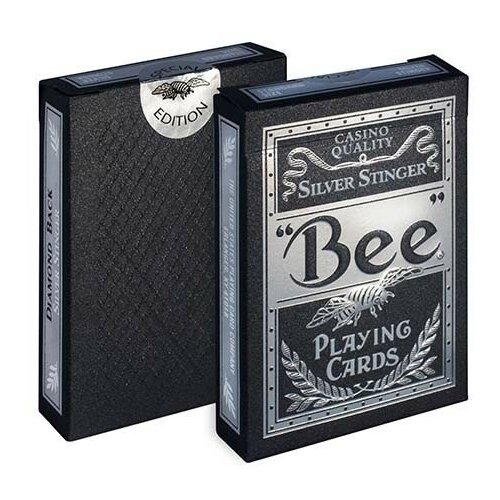 Игральные карты Bee Silver Stinger / Серебряное жало