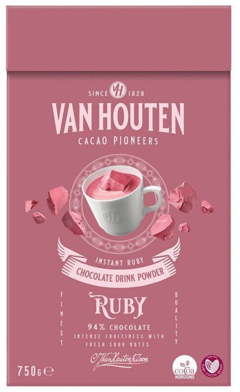 Горячий шоколад Van Houten VH Ruby Chocolate Drink, 0,75 кг - фотография № 5