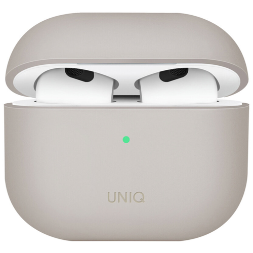 Uniq для Airpods 3 чехол LINO Liquid silicone Beige