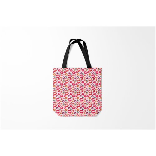 фото Сумка-шоппер / 40х40 см / любовь / sexy kiss burnettie