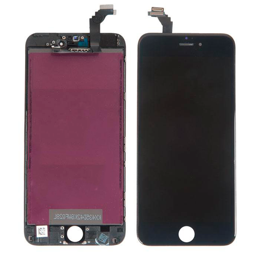 Дисплей в сборе с тачскрином и монтажной рамкой для Apple iPhone 6 Plus Tianma, черный, iPhone 6 Plus