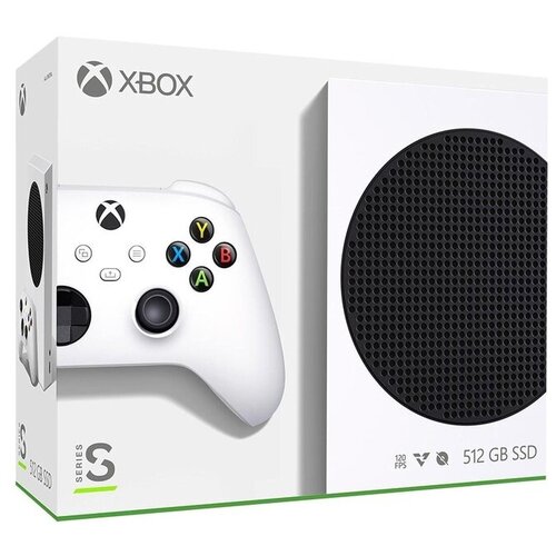 Игровая приставка Microsoft Xbox Series S 512 ГБ белыйчерный накладки на стики для геймпада 2858000₽