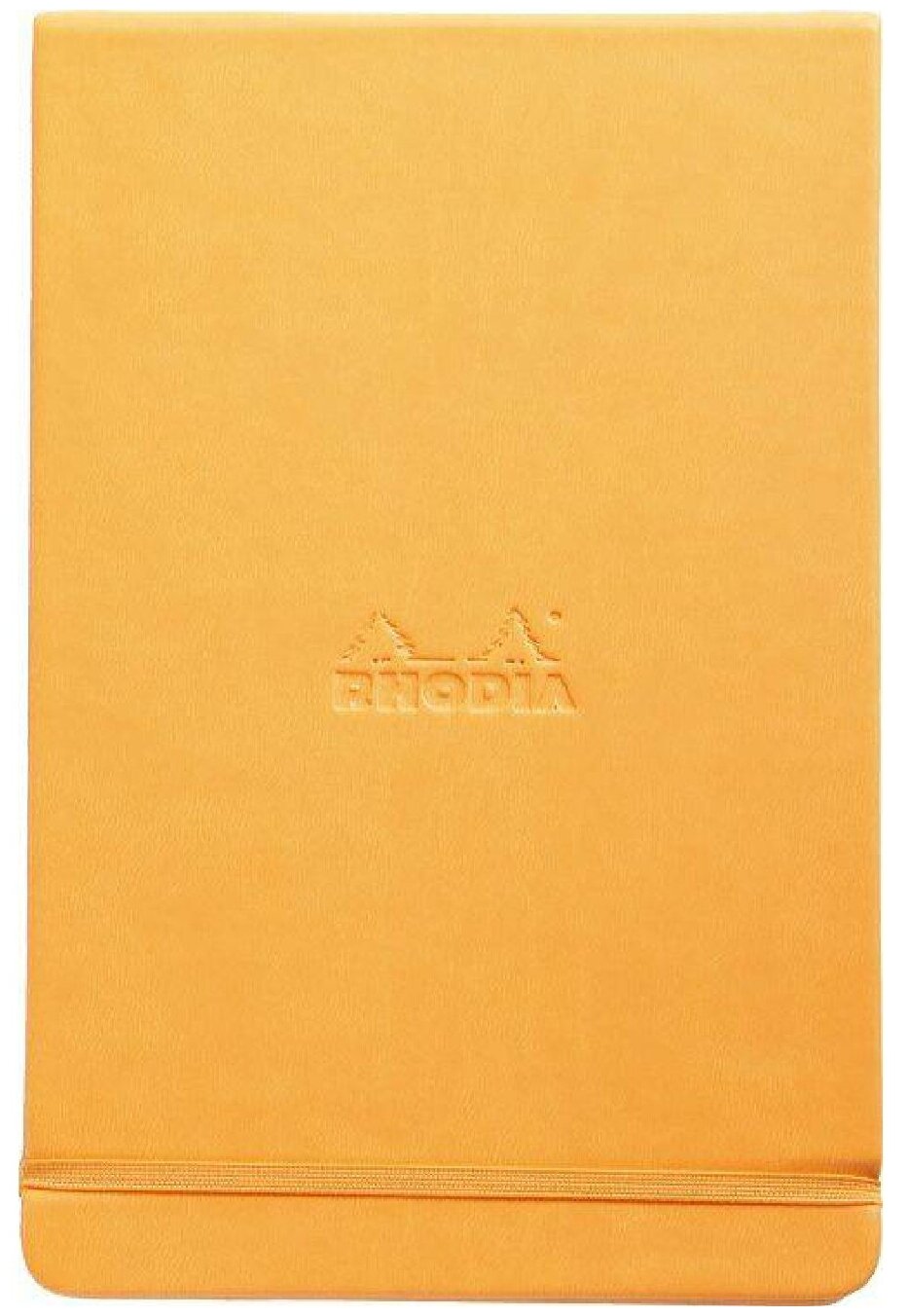 Блокнот Rhodia Webnotebook «Пейзаж» А5 90 г/м2 96 листов цвета слоновой кости (без линовки, с микроперфорацией), плотная оранжевая обложка