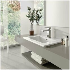 Раковина для ванной Sanita-Luxe Quadro 75 F01 Белый (QDR75SLWB01/WB.FN/Quadro/75-C/WHT.G/S1)