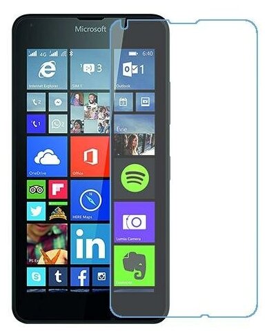 Microsoft Lumia 640 LTE Dual SIM защитный экран из нано стекла 9H одна штука