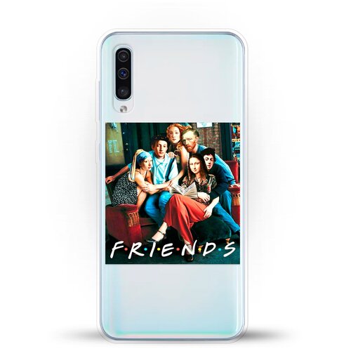 фото Силиконовый чехол друзья на samsung galaxy a30s andy & paul