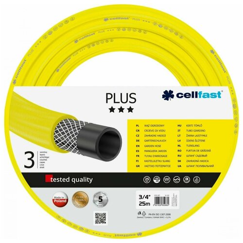 Садовый шланг (3/4'; 25 м) Cellfast PLUS подарок на день рождения мужчине, любимому, папе, дедушке, парню садовый шланг 3 4 30 м cellfast basic подарок на день рождения мужчине любимому папе дедушке парню