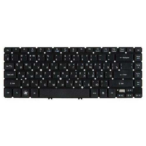 Клавиатура keyboard для ноутбука Acer Aspire черная без рамки NKI141301S 985₽