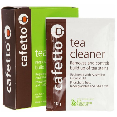 Средство для очистки от чайного налета чайников и кружек Cafetto Tea Cleaner, 4*10гр