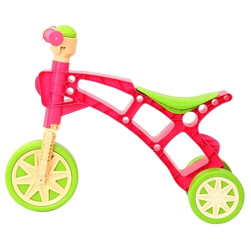 фото Каталка orion самоделкин, 3 колеса, с клаксоном, зелено-розовая