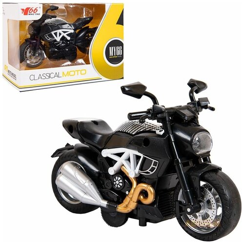 фото Игрушка инерционная модель мотоцикла pazzle 1:14 classical moto abtoys