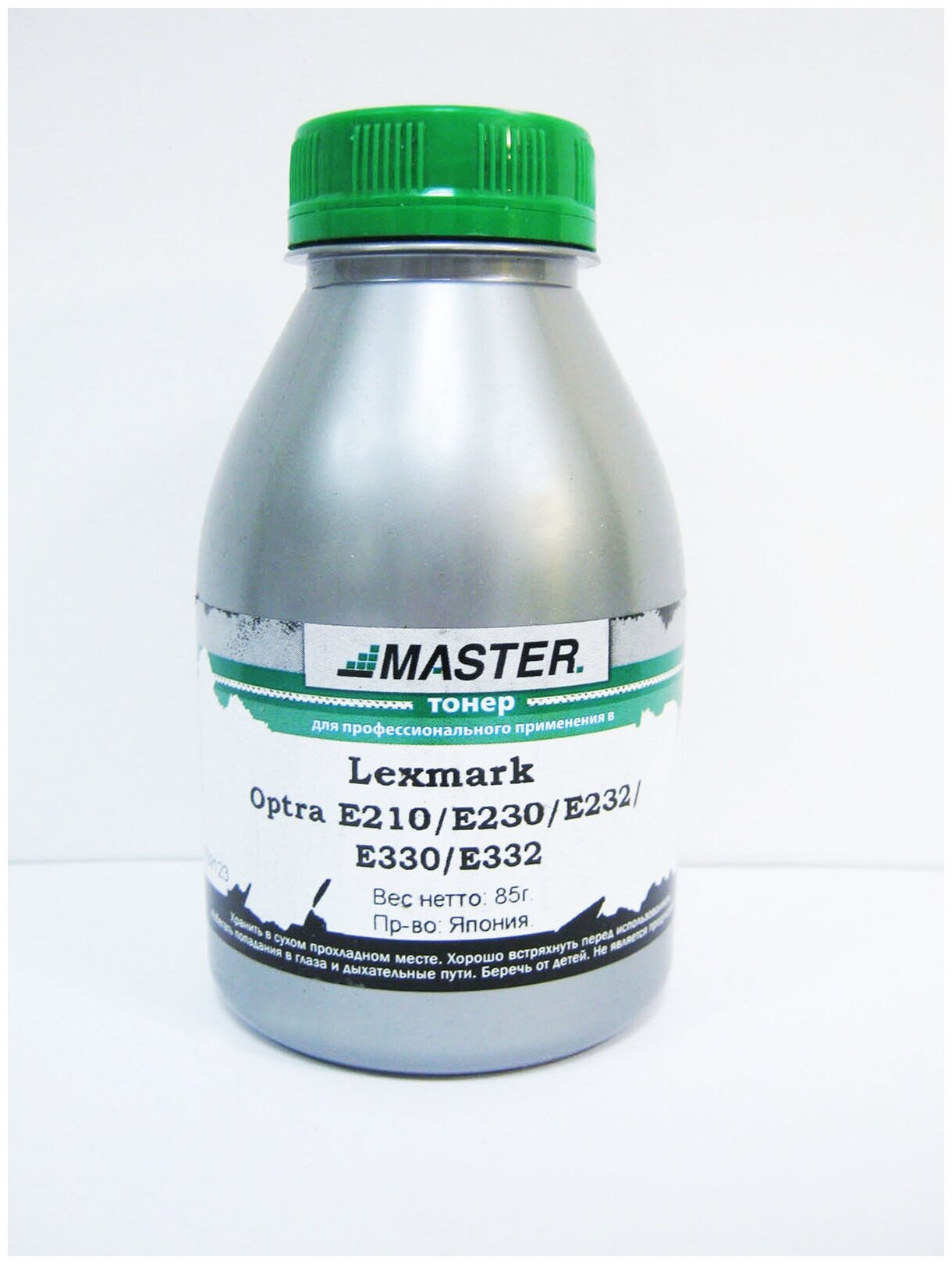 Тонер Lexmark E210, E230, E232, E330, E332, EPL-5500, Master, 85г, банка, 2,5K