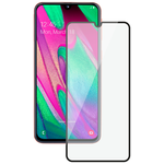 Защитное стекло Deppa 3D Full Glue для Samsung Galaxy A40 (2019), 0.3 мм, черная рамка - изображение