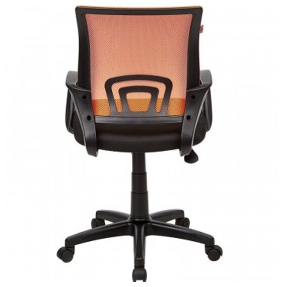 Кресло офисное EASY CHAIR 304 TC Net ткань черн/сетка оранж, пластик - фотография № 3