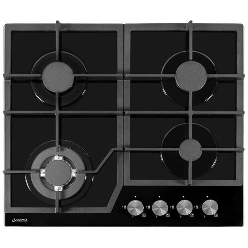 Газовая варочная панель Germes HBG-60BK-CX черный 18626₽