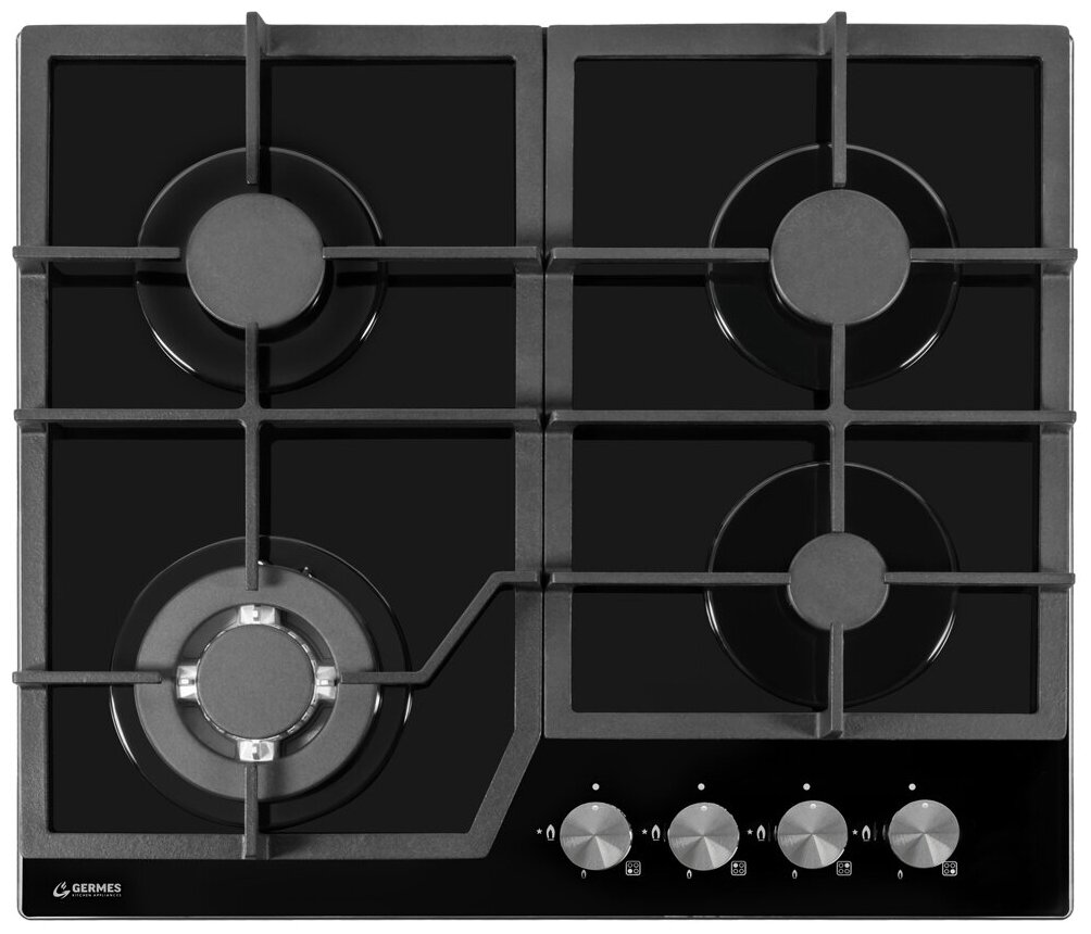 Газовая варочная панель Germes HBG-60BK-CX - фотография № 1