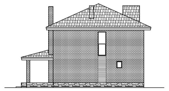 Проект газобетонного дома Catalog-Plans-40-04BEA (148,24кв.м, 10,26x10,26м, газобетон 400) - фотография № 6