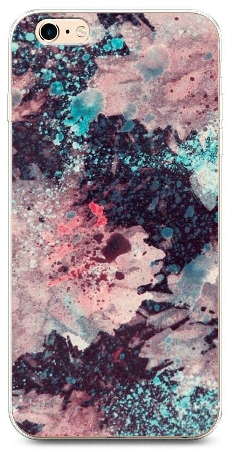 Силиконовый чехол "Живописные разводы текстура" на Apple iPhone 6 Plus/6S Plus / Айфон 6 Плюс/Айфон 6С Плюс