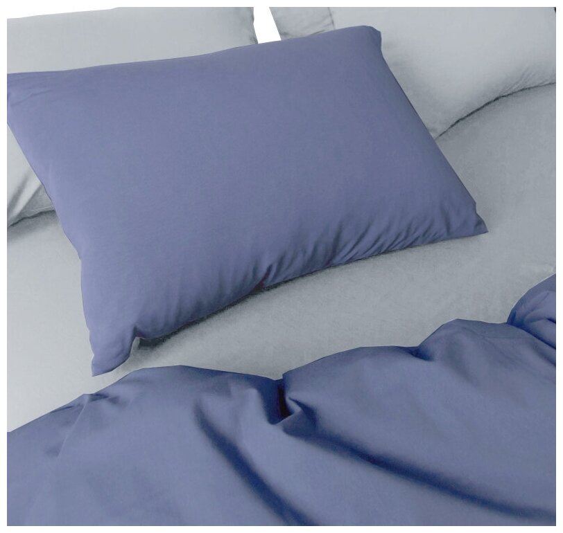 Комплект постельного белья Mona Liza Actual, с наволочкой 70х70см, дуэт, голубой - фото №4