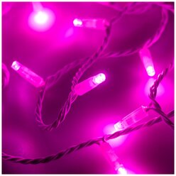 Светодиодная гирлянда ARD- STRING- CLASSIC-10000- WHITE-100LED- FLASH PINK (230V, 7W) (Ardecoled, IP65)