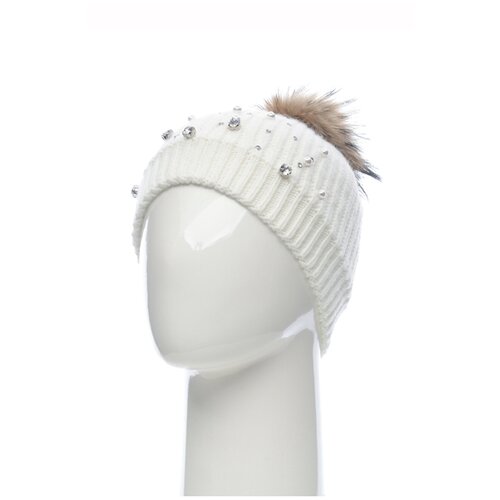 фото Шапка baon шапка с жемчужинами, стразами и меховым помпоном (арт. baon b348539)