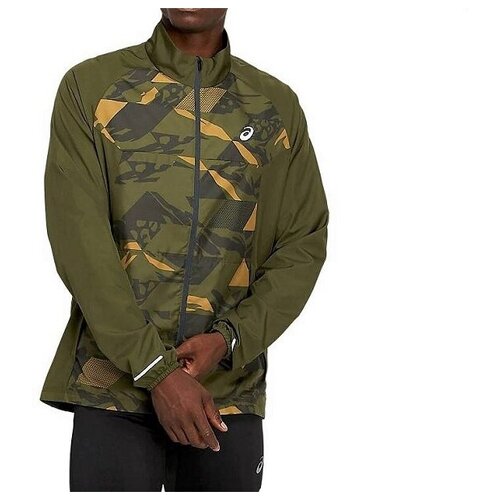 ASICS FUTURE CAMO JACKET Smog green Men/ Ветровка_XL