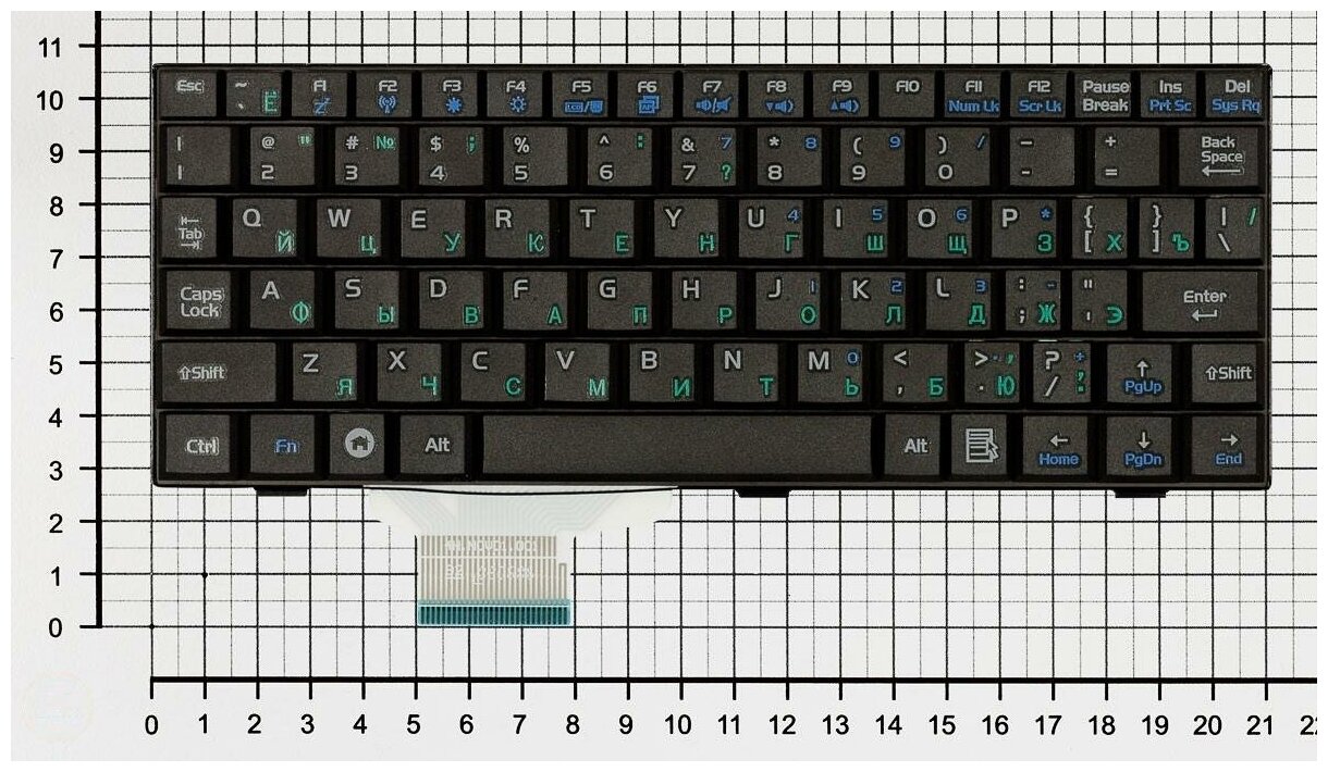 Клавиатура для ноутбука Asus 04GN011KUK30 русская черная
