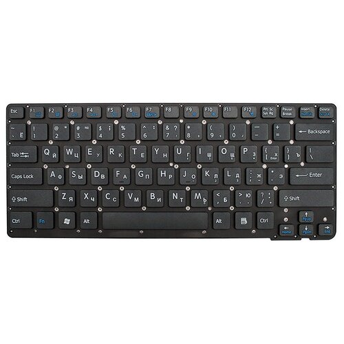 Клавиатура keyboard 148953821 для ноутбука Sony Vaio VPC-CA VPC-SA Series черная 1387₽