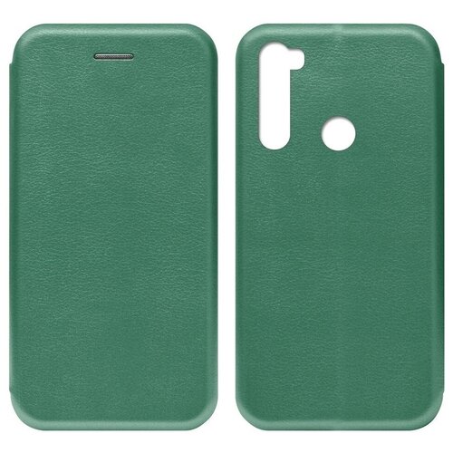 фото Чехол- книжка для xiaomi redmi note 8 темно- зеленый full cover