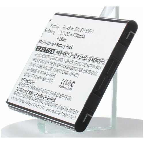 фото Аккумулятор ibatt ib-u1-m2159 1700mah для lg k3, k130, k130e, k4 lte, k120e, k120ar, optimus zone 3, k100, k120, k120 spree, k121, k4,