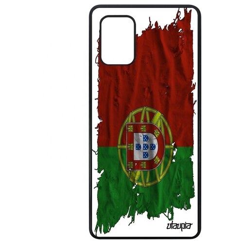фото Модный чехол для телефона // galaxy a71 // "флаг португалии на ткани" патриот стиль, utaupia, белый