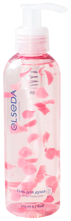Гель для душа с лепестками роз ELSEDA Professional, 200 мл