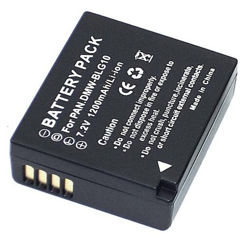 Аккумулятор для фотоаппарата Panasonic DMW-BLE9, DMW-BLE9E, DMW-BLG10 7.2V 1200mAh код mb077171 аккумулятор для leica bp dc10 panasonic dmw bcj13 dmw bcj13e