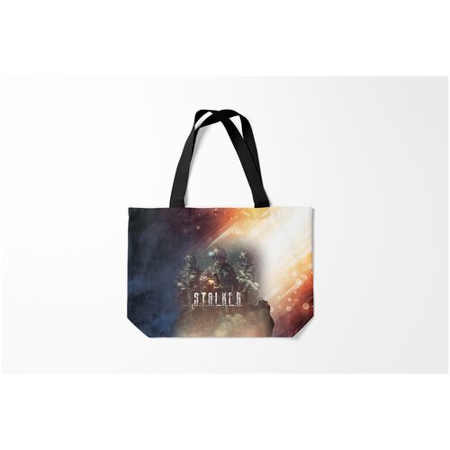 фото Сумка-шоппер / 46х35 см / геймерам / stalker s.t.a.l.k.e.r чернобыль burnettie