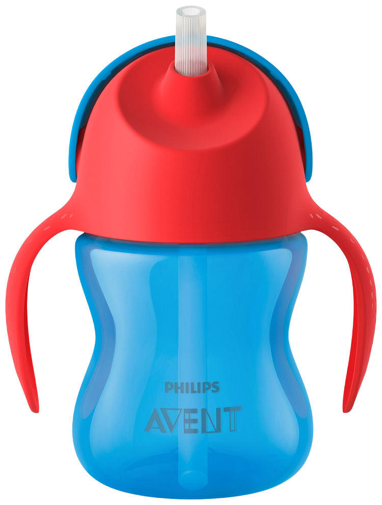 Поильник с трубочкой Philips AVENT SCF796, 200 мл, с 9 месяцев, синий