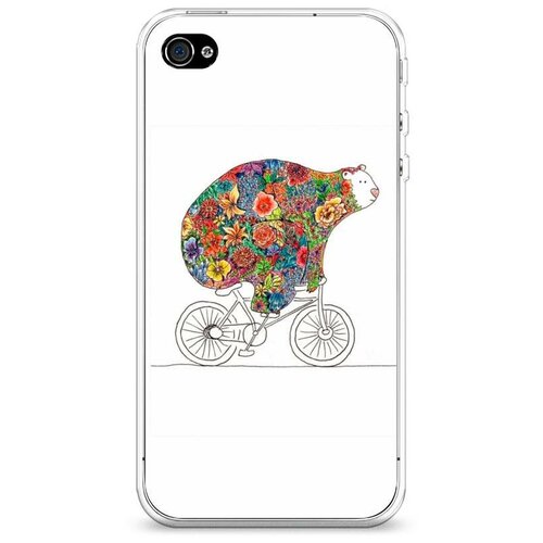 фото Силиконовый чехол "хобби велосипед 8" на apple iphone 4/4s / айфон 4/4s case place