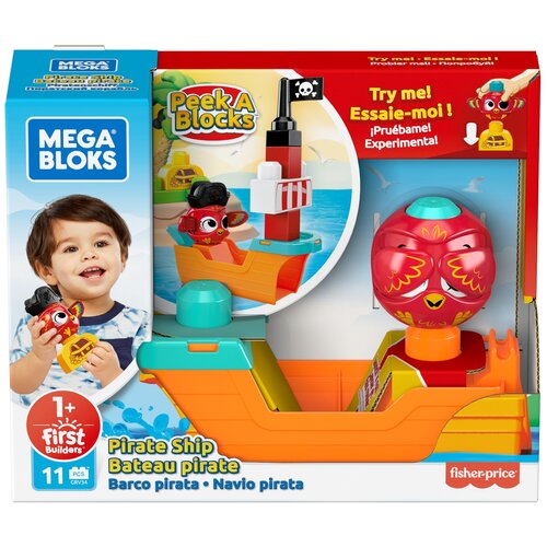 Набор с элементами конструктора Mega Bloks First Builders GRV34 Прятки с пиратами, 11 дет.