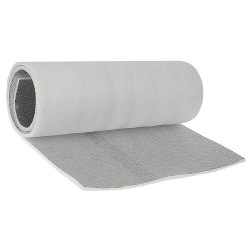 фото Коврик туристический, нпэ, размер 180 х 60 х 1 см, белый с фольгированным покрытием сима-ленд