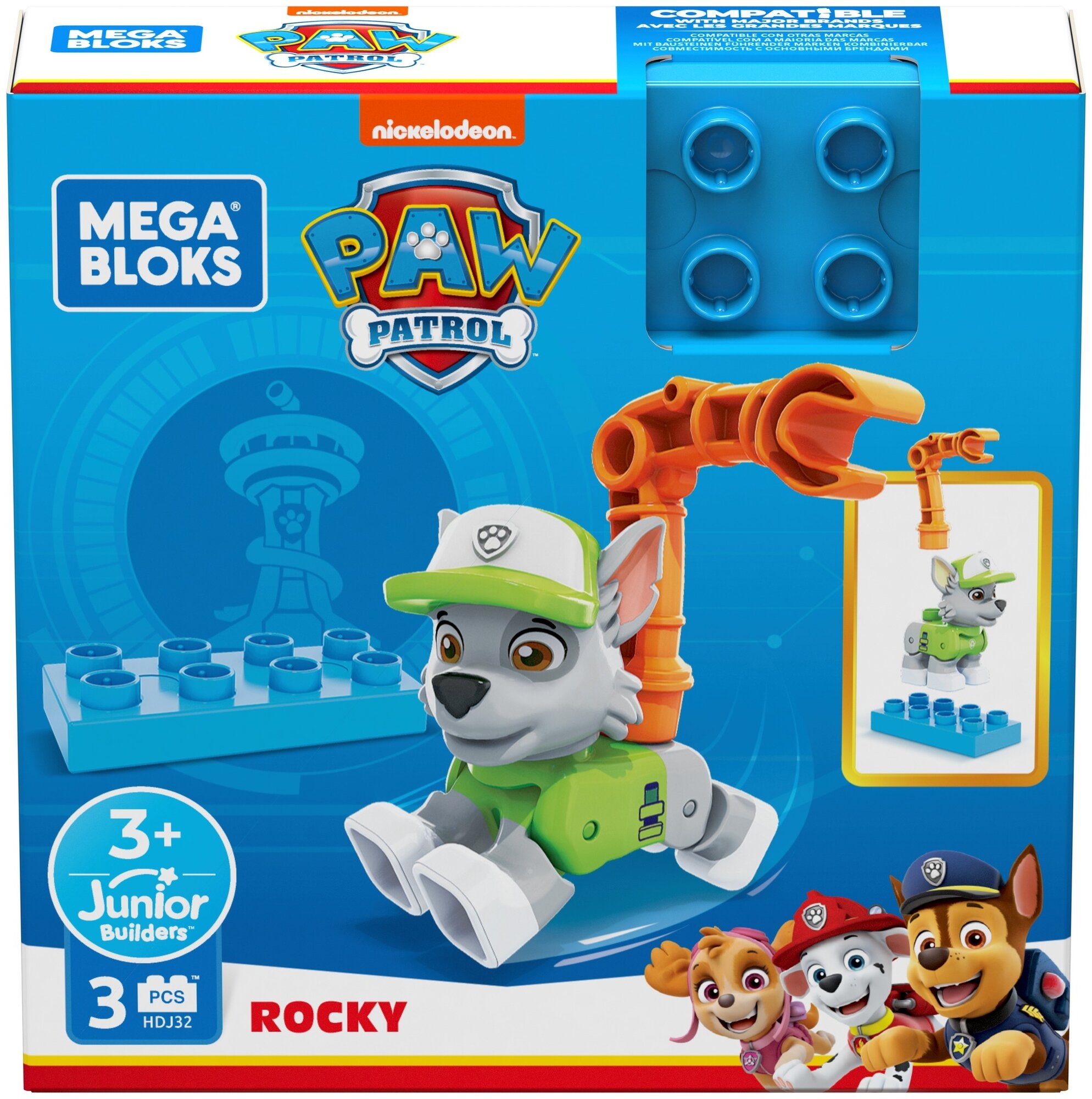 Набор игровой Mega Bloks Щенячий патруль Роки HDJ32