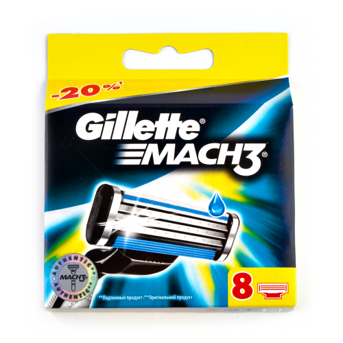 Купить Gillette Кассеты сменные для бритья Mach 3 8шт
